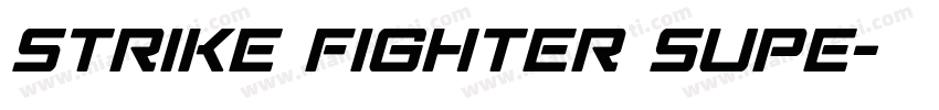Strike Fighter Supe字体转换